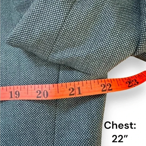 Brooks Brothers 1818 Madison Suit Jacket Size 42 | Gray/Blue | 100% Wool - Picture 3 of 7